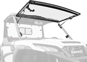 SuperATV Kawasaki Ridge Scratch-Resistant Flip Windshield